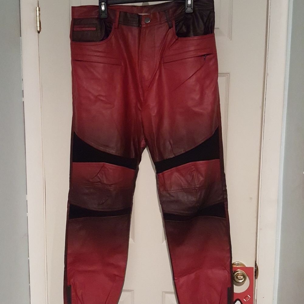 Men Leather and Cloth pants